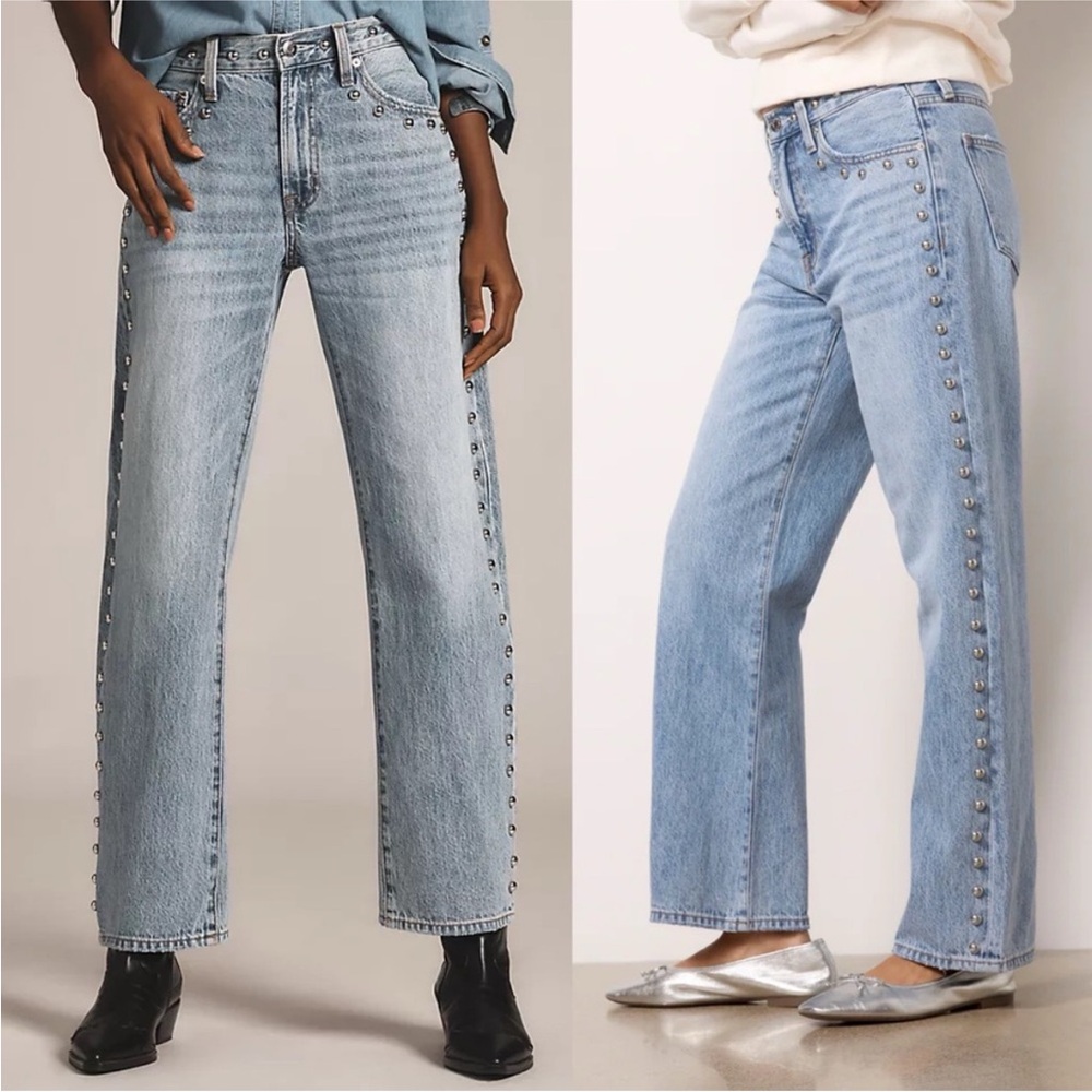 PISTOLA lexi mid rise bowed straight jean in satellite size 29